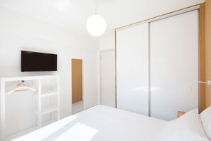 Apartment, 1 Bedroom, Sea View | 1 bedroom, premium bedding, in-room safe, iron/ironing board