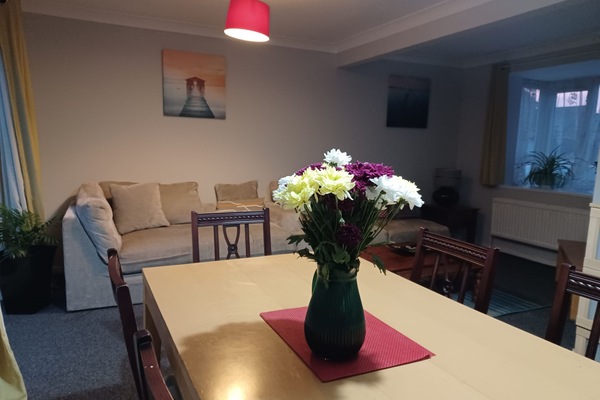 华丽独立别墅, 私人浴室, 公园景观 (Spacious 4 Bedroom) | 起居区 | 智能电视