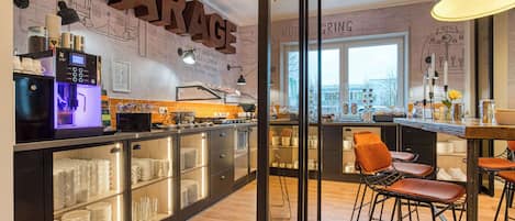 Daily buffet breakfast (EUR 17.9 per person)