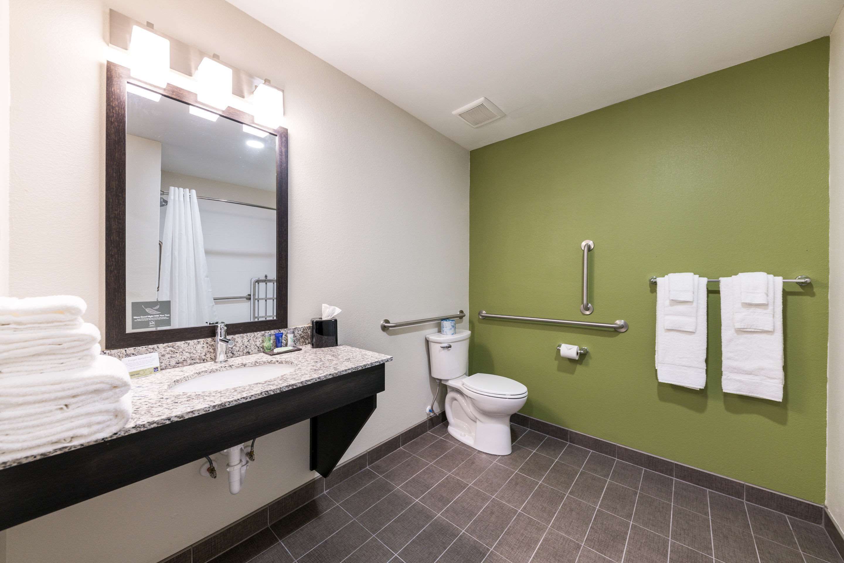 room, 2 queen beds, accessible, non smoking | bathroom | hair dryer, towels