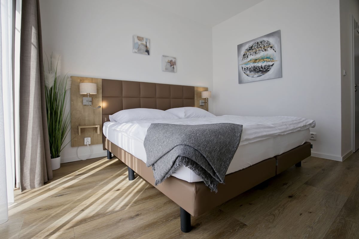 Elite appartement, balkon (AP 4) | 1 slaapkamer, verduisterende gordijnen, gratis wifi, beddengoed