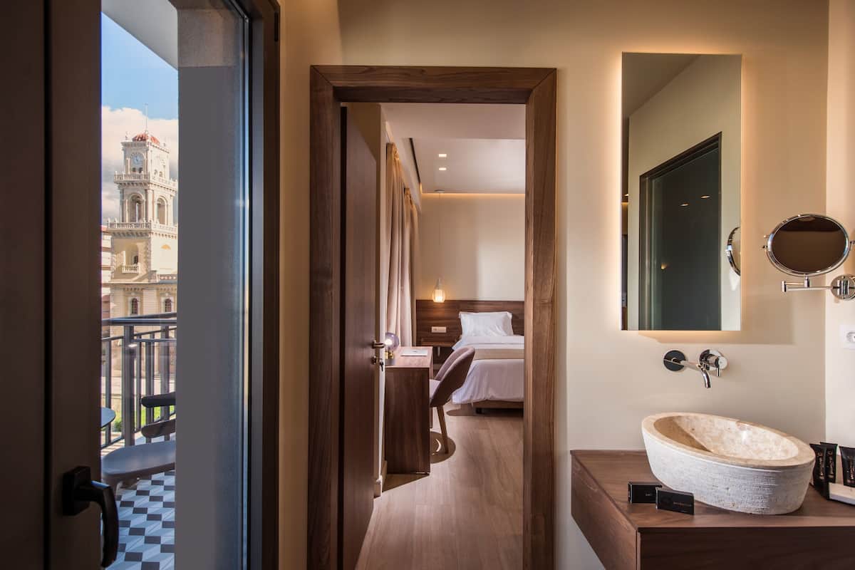 superior connecting rooms with balcony and city view | view from room