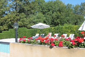 Property grounds - Enjoy your holiday in a charming gîte with a large pool in South-West France (Montgesty)