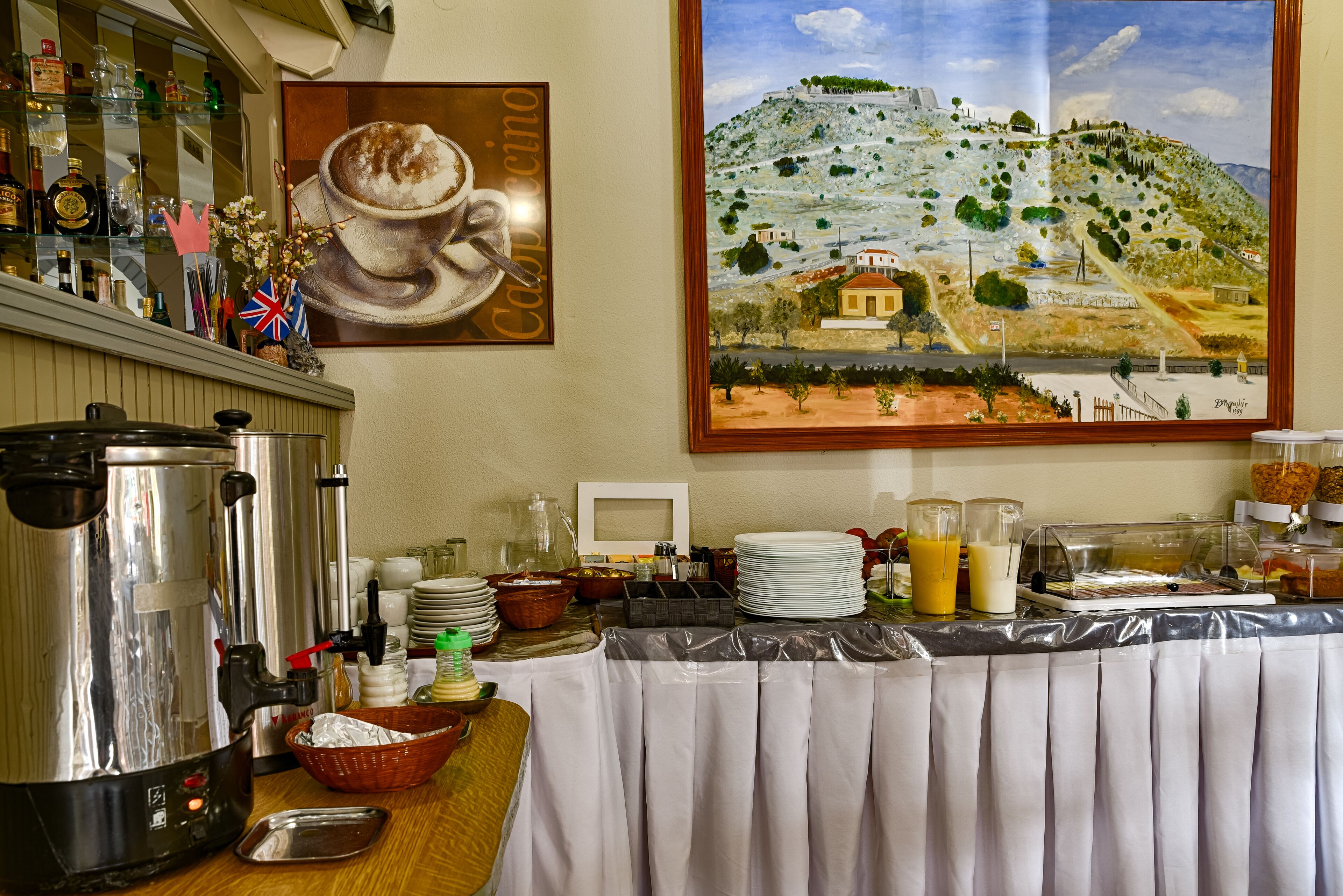 daily buffet breakfast (eur 8 per person)