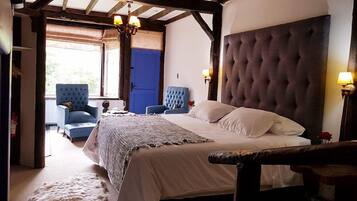 Egyptian cotton sheets, premium bedding, down duvets, desk