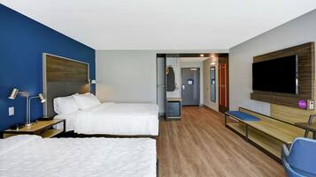 Pillow-top beds, desk, soundproofing, iron/ironing board