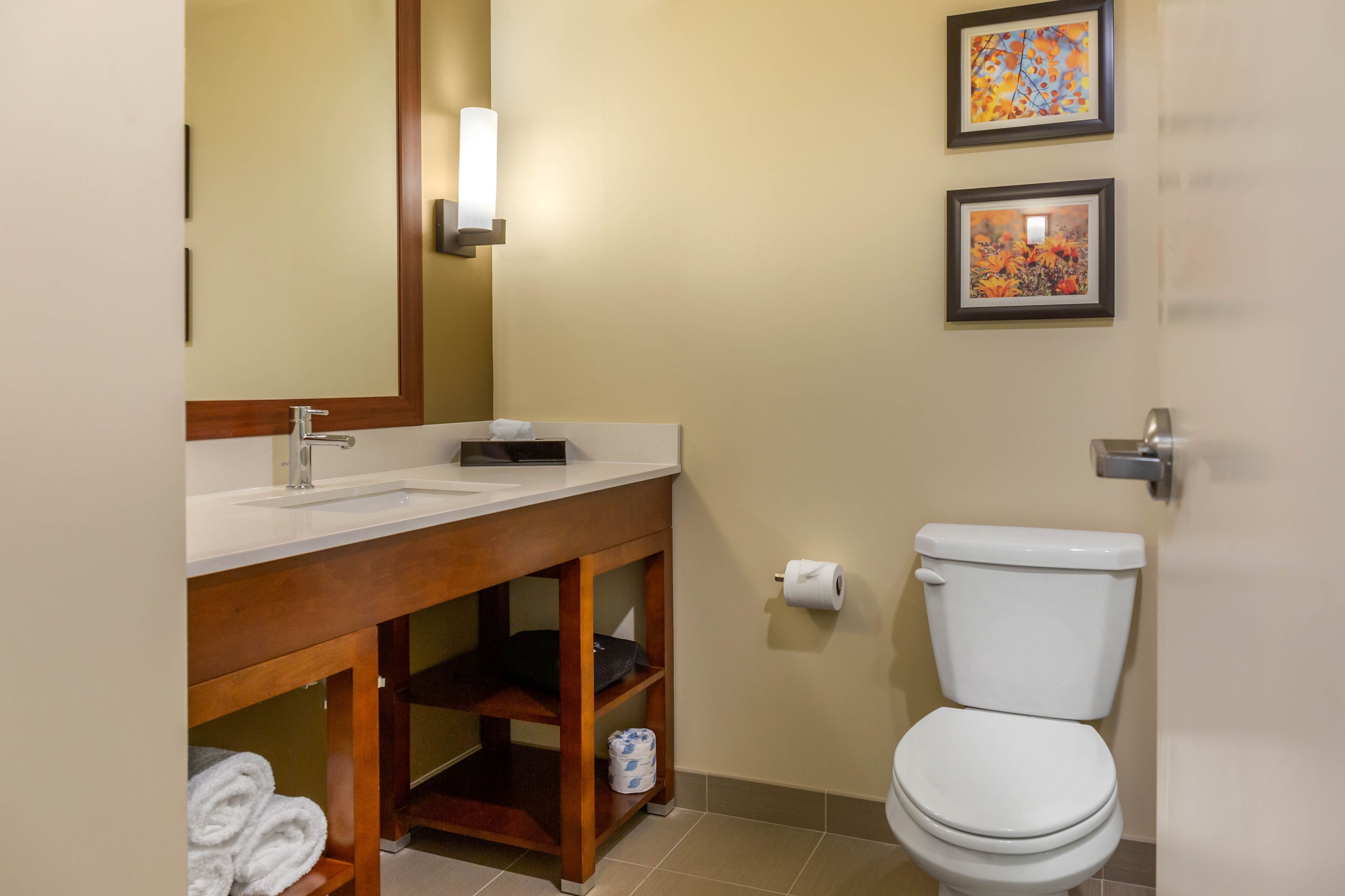 suite, 1 king bed, non smoking | bathroom | free toiletries, hair dryer, towels, soap