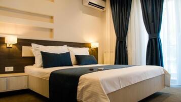 Minibar, in-room safe, desk, blackout curtains