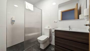 Douche, serviettes fournies