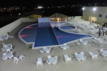 Outdoor pool. Lacazzona Hotel