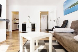 TV, DVD player, stereo