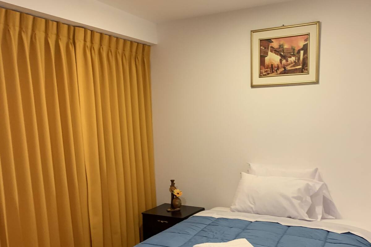 Blackout curtains, free WiFi