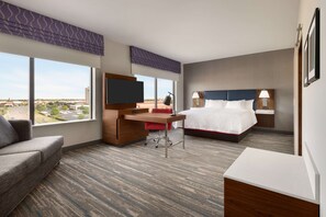 Studio, 1 King Bed | In-room safe, desk, laptop workspace, bed sheets - Hampton Inn & Suites Norman Conference Center Area (Norman)