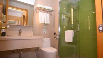 Shower, hair dryer