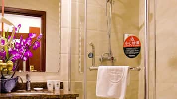 Shower, hair dryer