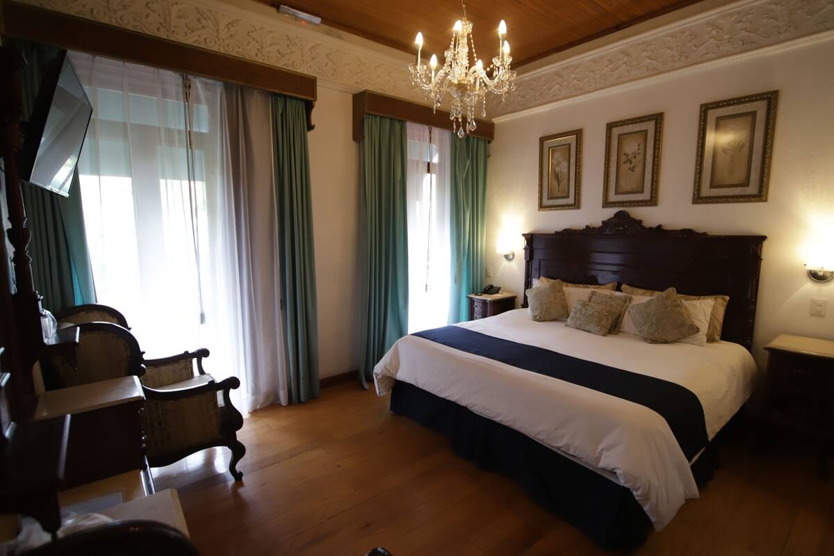 desk, blackout curtains, iron/ironing board, free wifi