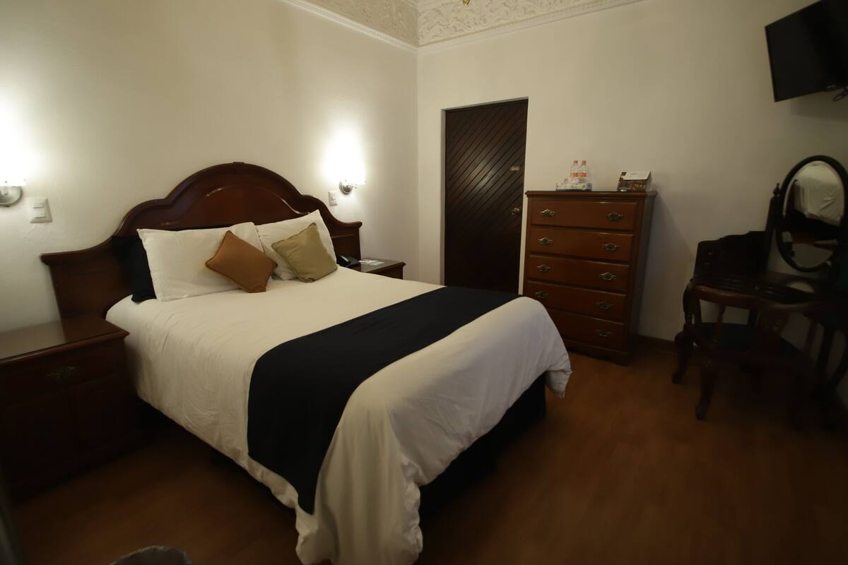 desk, blackout curtains, iron/ironing board, free wifi