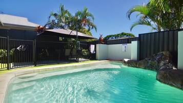 A heated pool