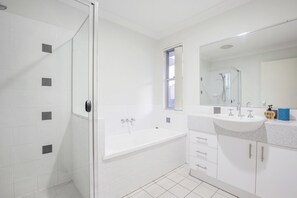Shower, hair dryer