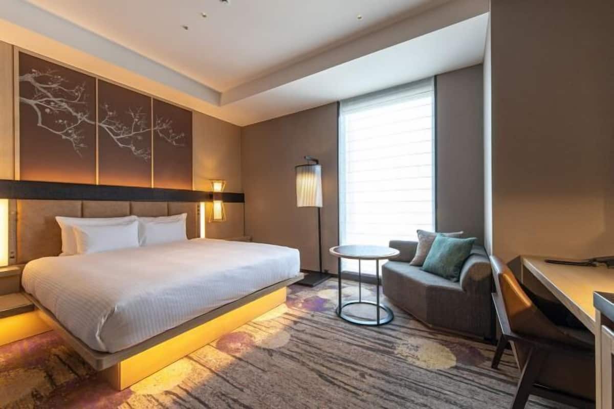 Copriletto in piuma, minibar, una cassaforte in camera, una scrivania