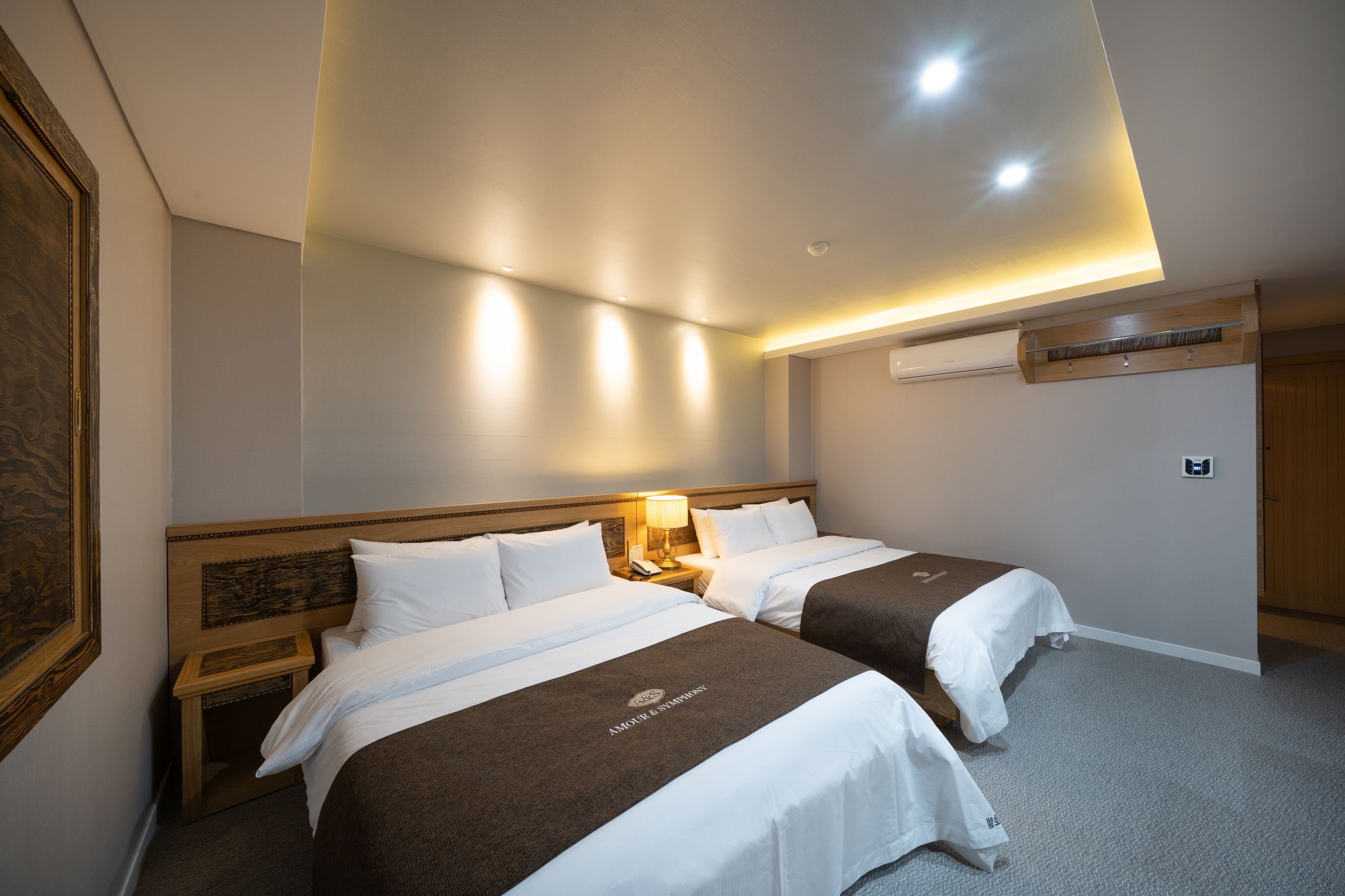 Down comforters, individually decorated, individually furnished, desk