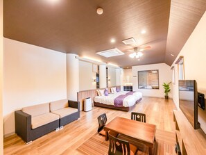 Modern western style superior japanese western room with open-air bath, Non-Smoking