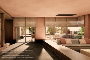 [Villa] Prestige(Kitchen/View Free/3Doubles) | Down comforters, blackout drapes, bed sheets