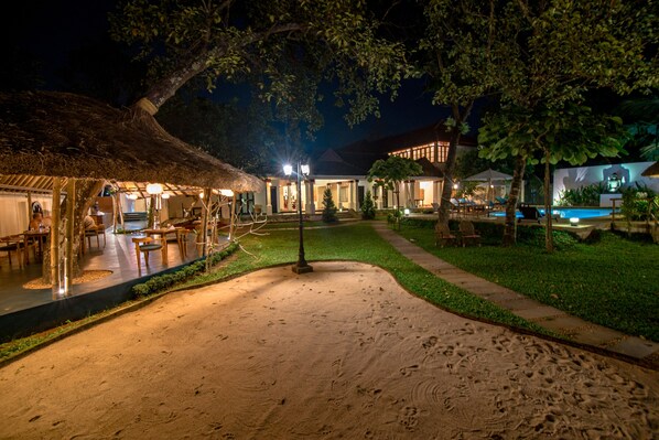 Front of property – evening/night