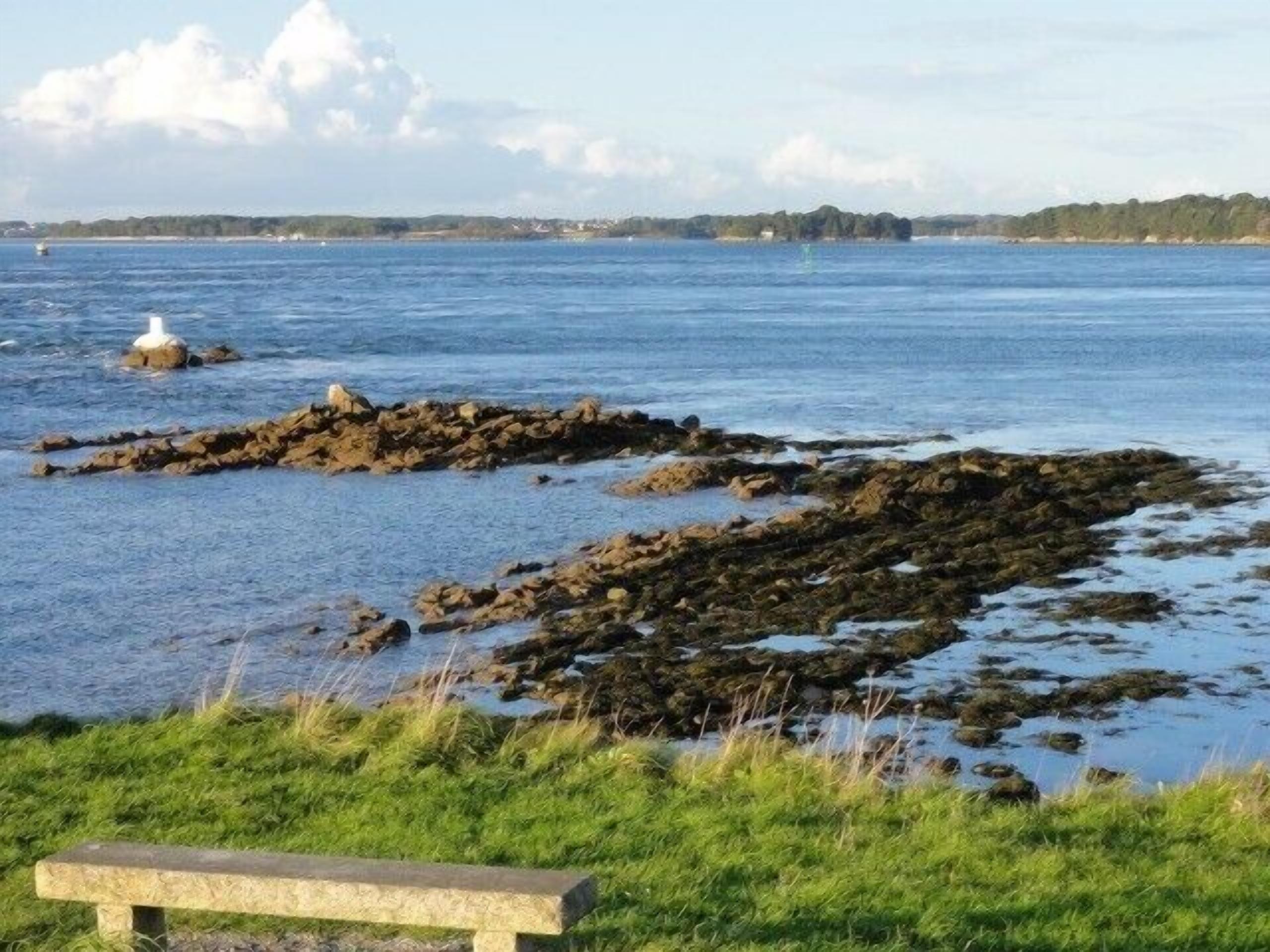 Vlak bij het strand, ligstoelen