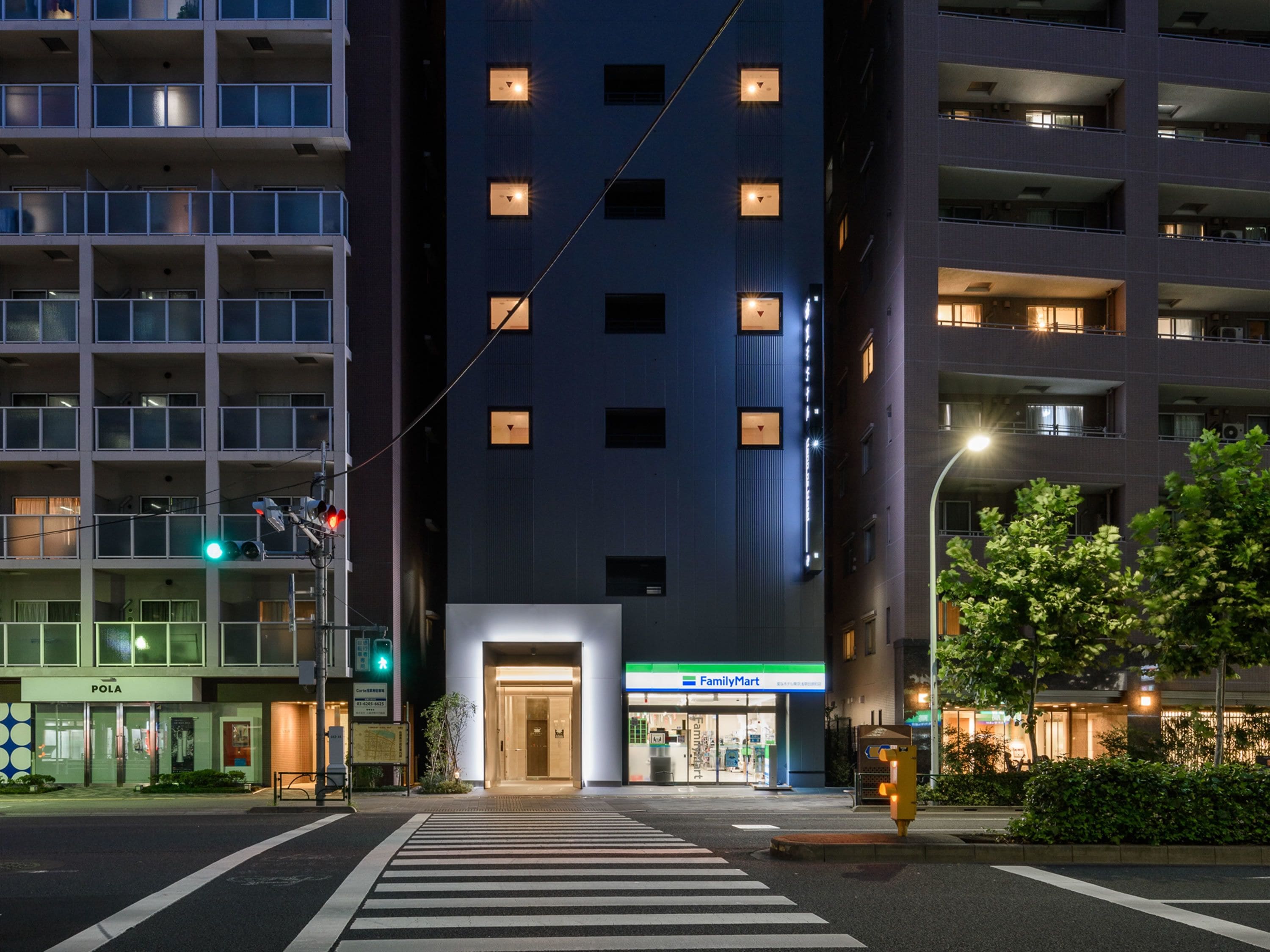 front of property – evening/night