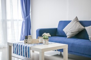 Deluxe Apartment, 2 Bedrooms, City View | Living area | LCD TV - Victoria Home Azure Residence (Petaling Jaya)
