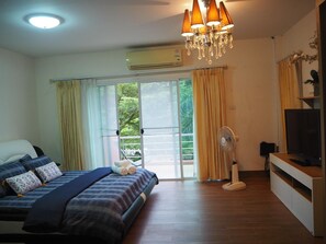 Blackout drapes, bed sheets