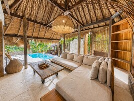 Tropical Bedrooms Villa with Private Pool | Living area