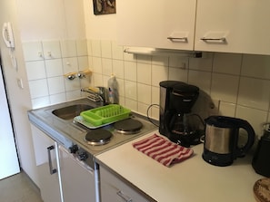 Panoramic-Apartment, Stadtblick | Eigene Küche