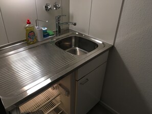 家庭公寓, 城市景觀 | 私人廚房 | 電冰箱、爐台、鍋具/餐盤/廚房用品
