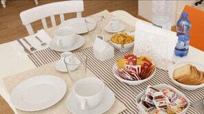 Free daily buffet breakfast