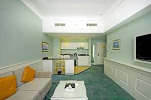 Deluxe appartement, 1 slaapkamer, uitzicht op de stad | Details aan de binnenkant