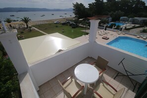 Basic Studio, 3 Twin Beds, Smoking, Sea View | View from room - Utopia Kavos Hotel (Corfu)