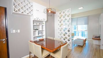 Exclusive Double Room, 2 Bedrooms, Accessible, Pool Access | In-room dining