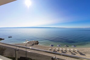 Exclusive Apartment, Sea View | Beach/ocean view - Spacious Beachfront Apartments Tanita (Podstrana)
