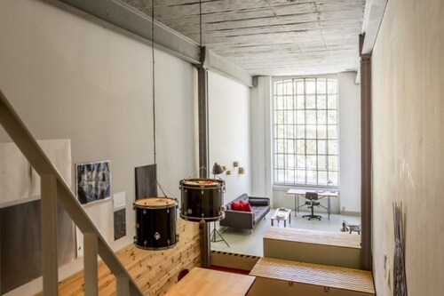 64 m² großes Loft im Industriestil, mitten in der Leipziger Baumwollspinnerei