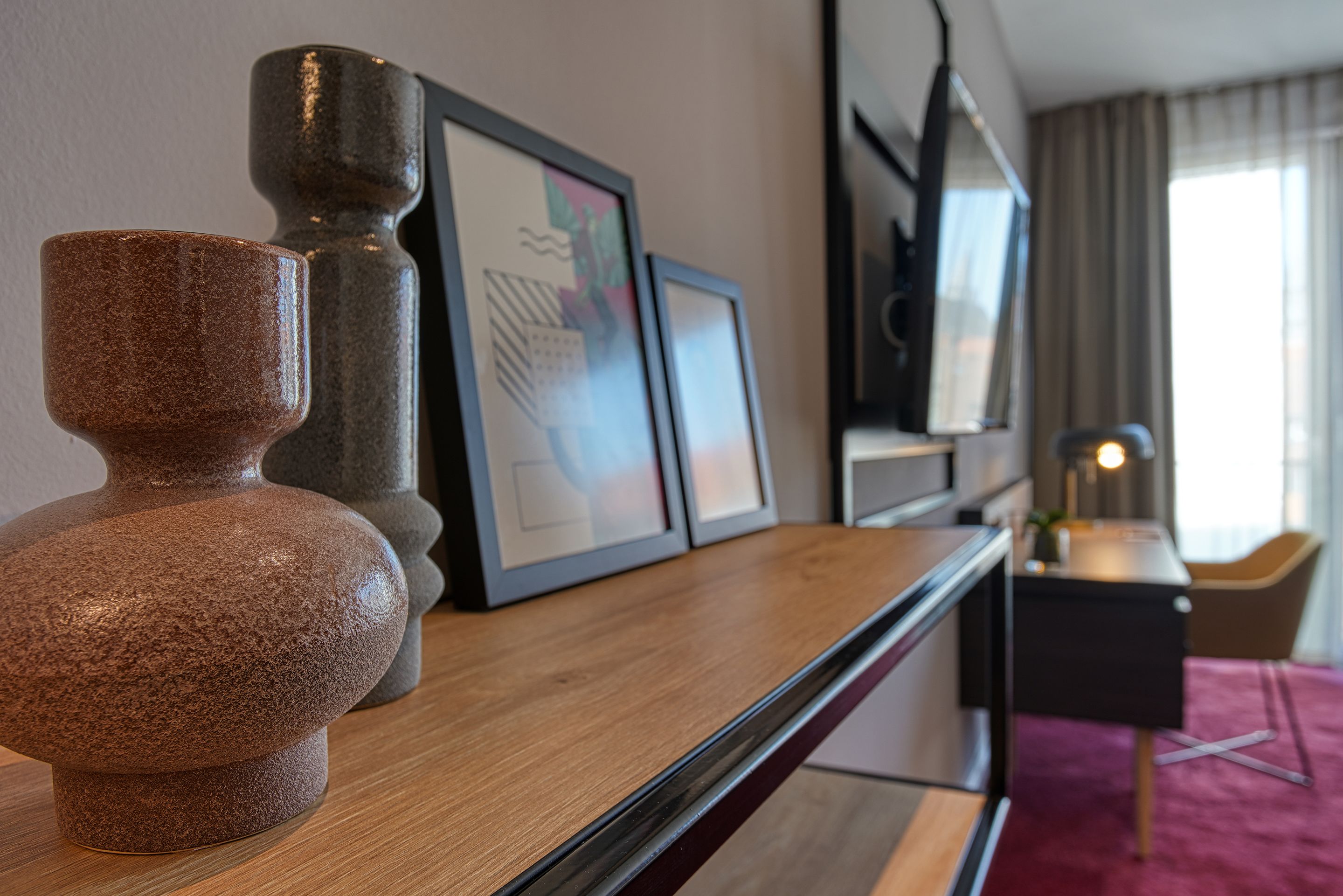 in-room safe, desk, laptop workspace, blackout curtains