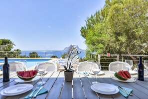Outdoor dining - villa for rent in Benissa ARC for 12, private pool and sea view (Benissa)