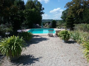 Indoor pool, outdoor pool