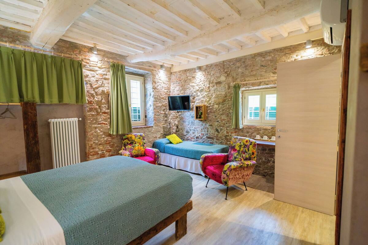 Superior Double Room, Multiple Beds, Ground Floor | Egyptian cotton sheets, premium bedding, down comforters