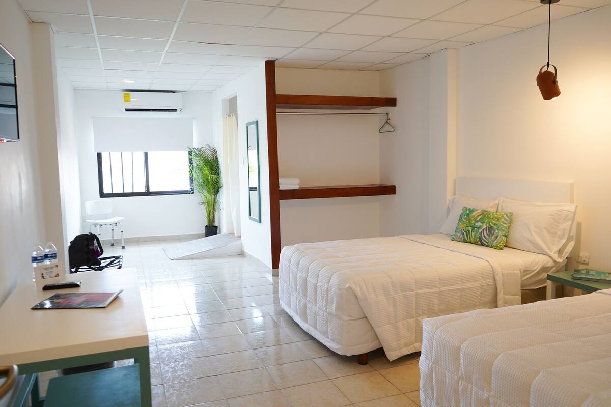 Standard Room, 2 Queen Beds, Accessibility  | Premium bedding, down duvets, blackout curtains, free WiFi