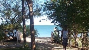 En la playa