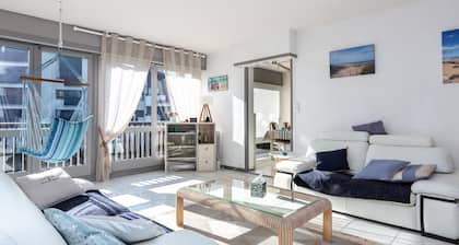 2-Zi.-Whg.: Strandnähe, Balkon, Markt & Atlantic Park, 4-5 Pers.