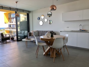 Apartment, 1 Bedroom, Ocean View (503) | Living area | Smart TV - Elifelet 26 (Tel Aviv)