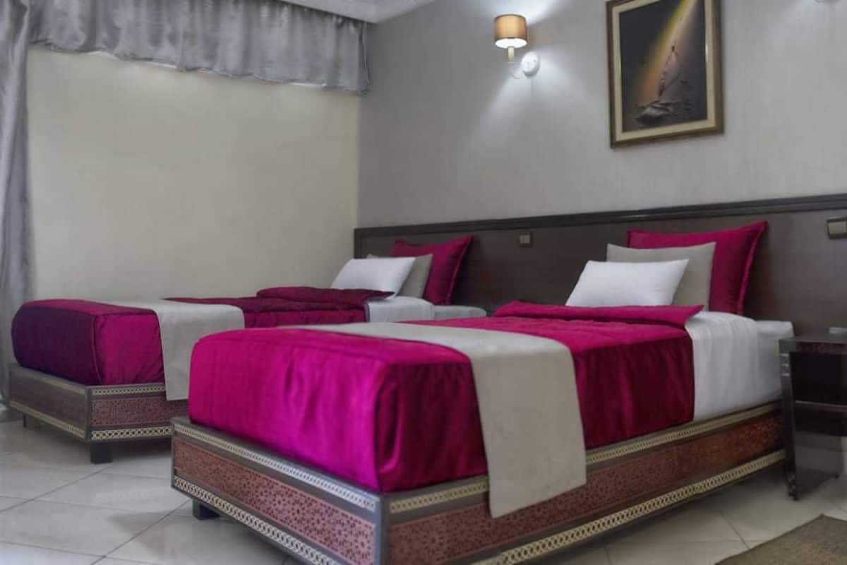 Desk, blackout curtains, free WiFi, bed sheets